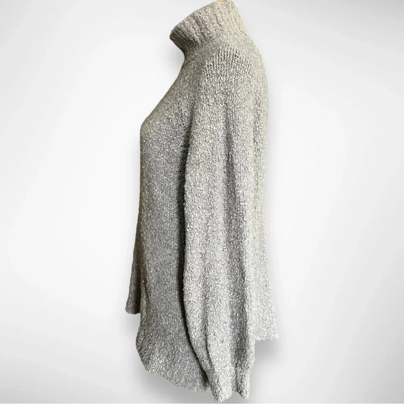 AERIE Gray Beige Mock Neck Wool Blend Pullover Sweater Size Small | EUC - Picture 4 of 10